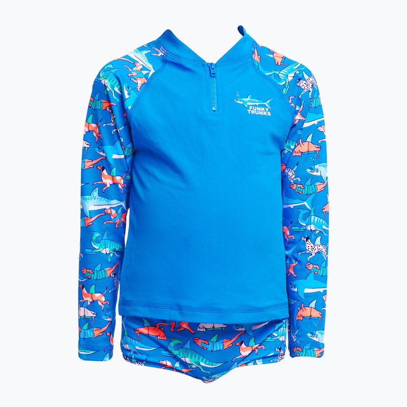 Children's Funky Trunks Zippy Rash Vest fin swimming longsleeve