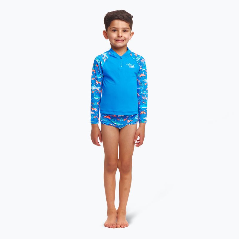 Children's Funky Trunks Zippy Rash Vest fin swimming longsleeve 2