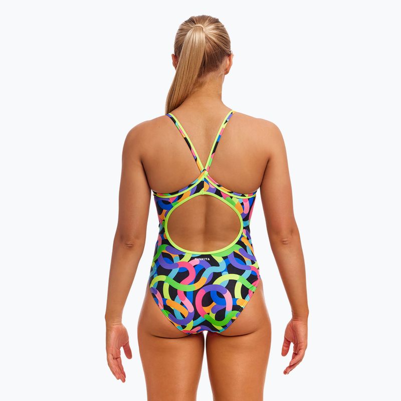 Women's one-piece swimsuit Funkita Diamond Back One Piece got worms 3