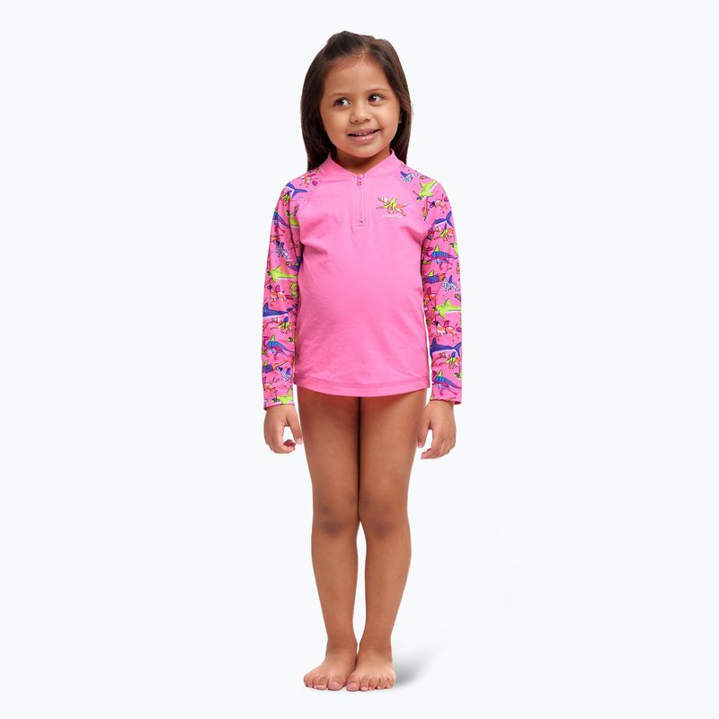 Longsleeve + child swimming briefs Funkita Zippy Rashie & Brief learner lane 2