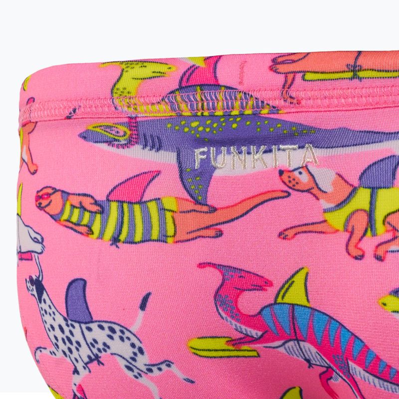 Longsleeve + child swimming briefs Funkita Zippy Rashie & Brief learner lane 4