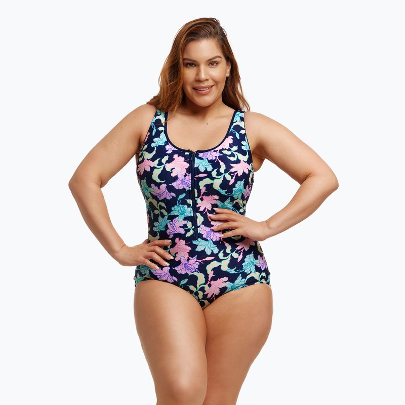 Women's one-piece swimsuit Funkita Zip Front One Piece fast flow 4