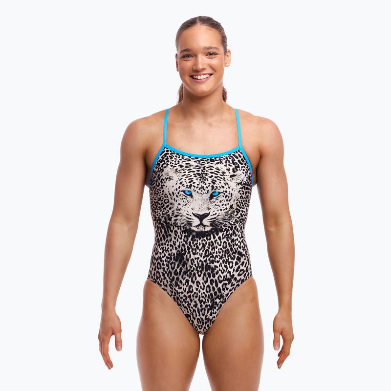 Women's swimsuit Funkita Single Strap One Piece white walker 2