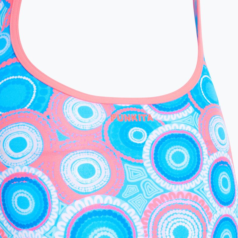 Women's one-piece swimsuit Funkita Diamond Back One Piece bundjalung blue 3