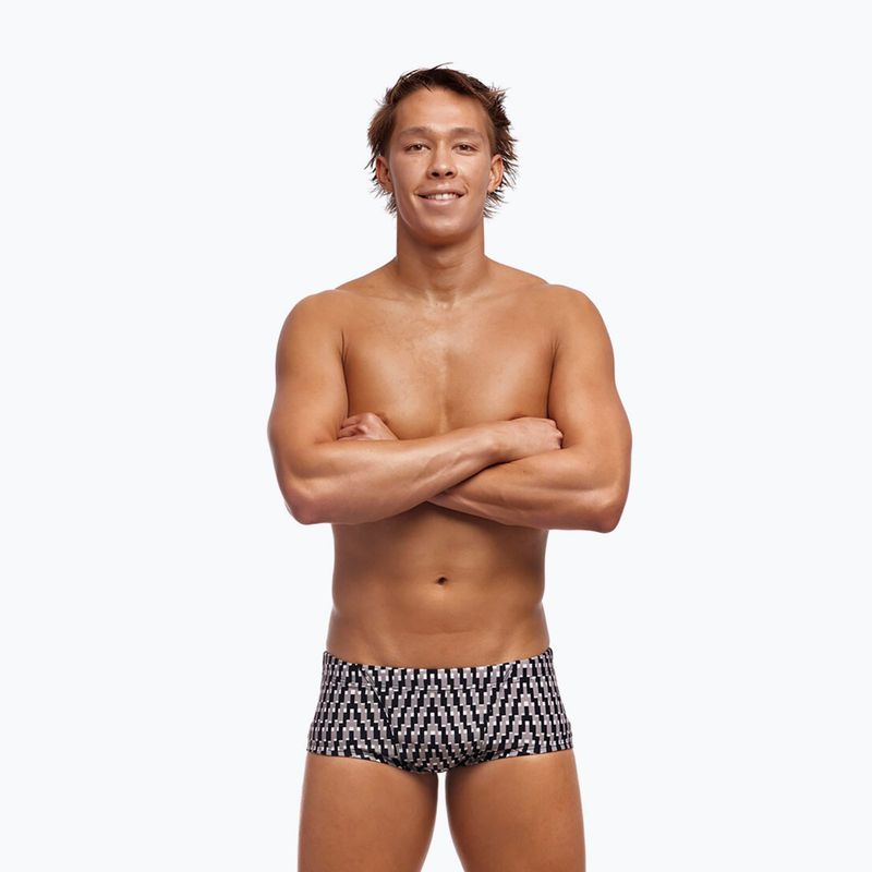 Men's swimming boxer shorts Funky Trunks Classic Trunks dark night