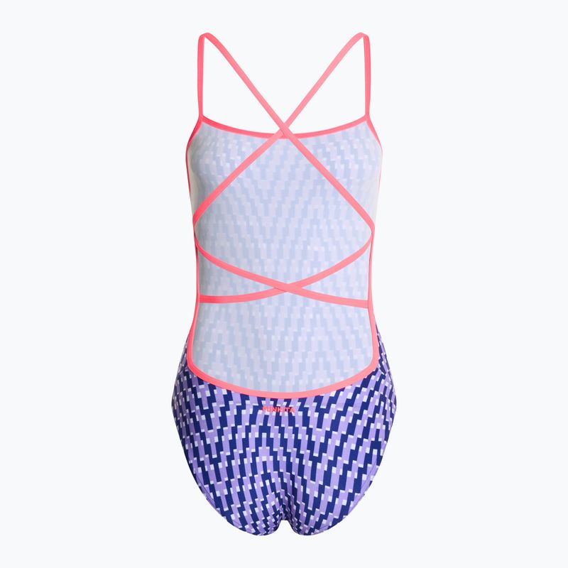 Funkita women's one-piece swimsuit Strapped In One Piece future dusk 2