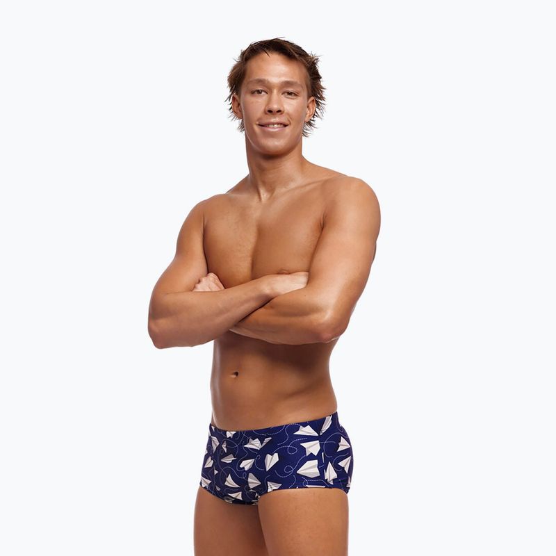 Men's Funky Trunks Classic Trunks paper plain swimming boxers
