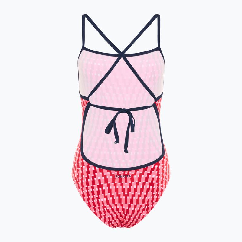 Funkita Tie Me Tight One Piece Women's Swimsuit Red 2