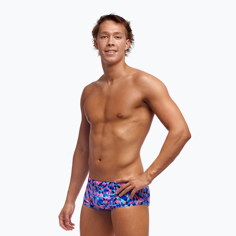 Men's swimming boxers Funky Trunks Sidewinder Trunks warp tour