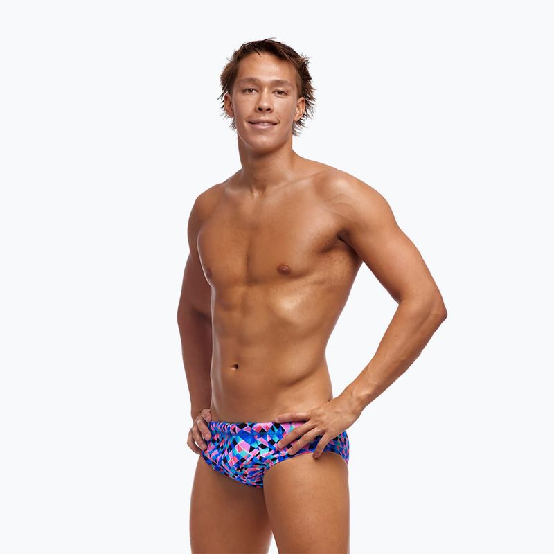 Men's swim briefs Funky Trunks Seamed Briefs warp tour