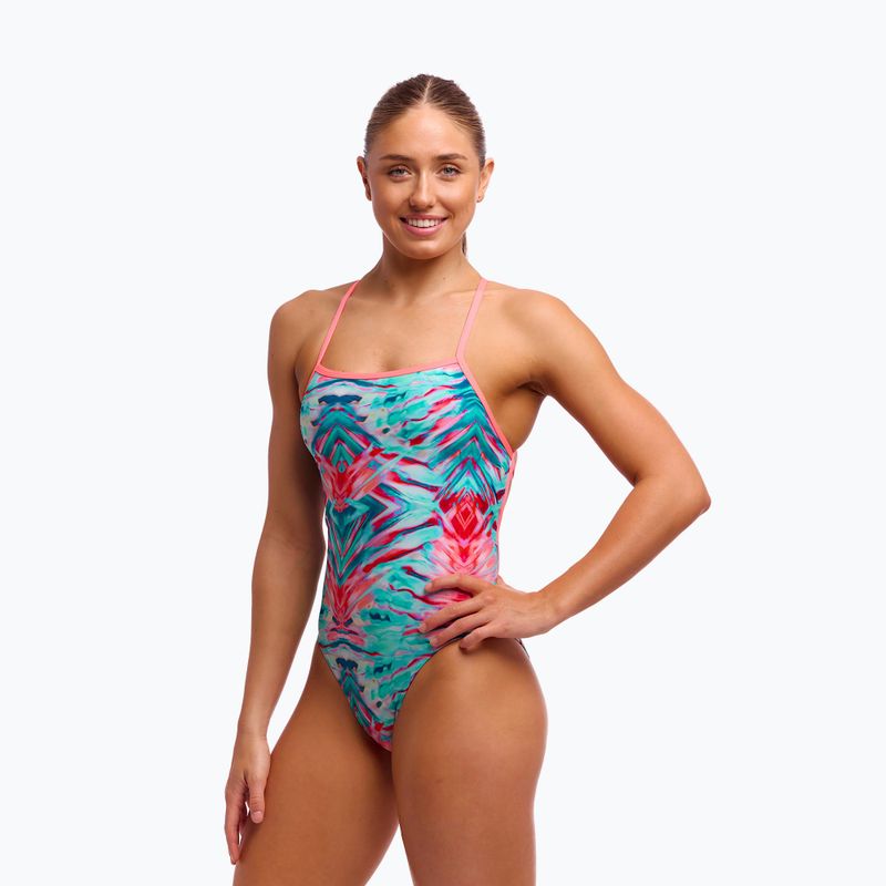 Funkita women's one-piece swimsuit Strapped In One Piece ripple reflect 4