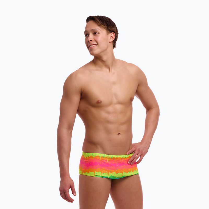 Men's swimming boxers Funky Trunks Sidewinder Trunks melting mayhem 4