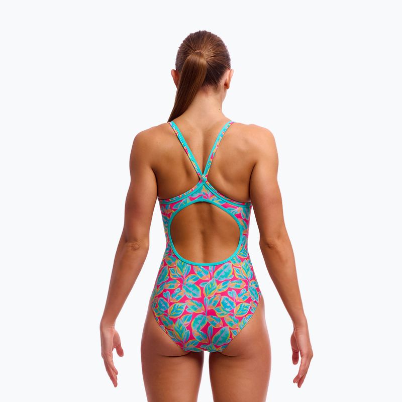 Women's Funkita Diamond Back One Piece Swimsuit Planted Pink 2