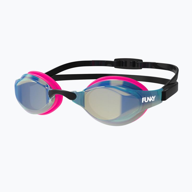 Swim goggles Funky XT Machine Mirror pink shadow