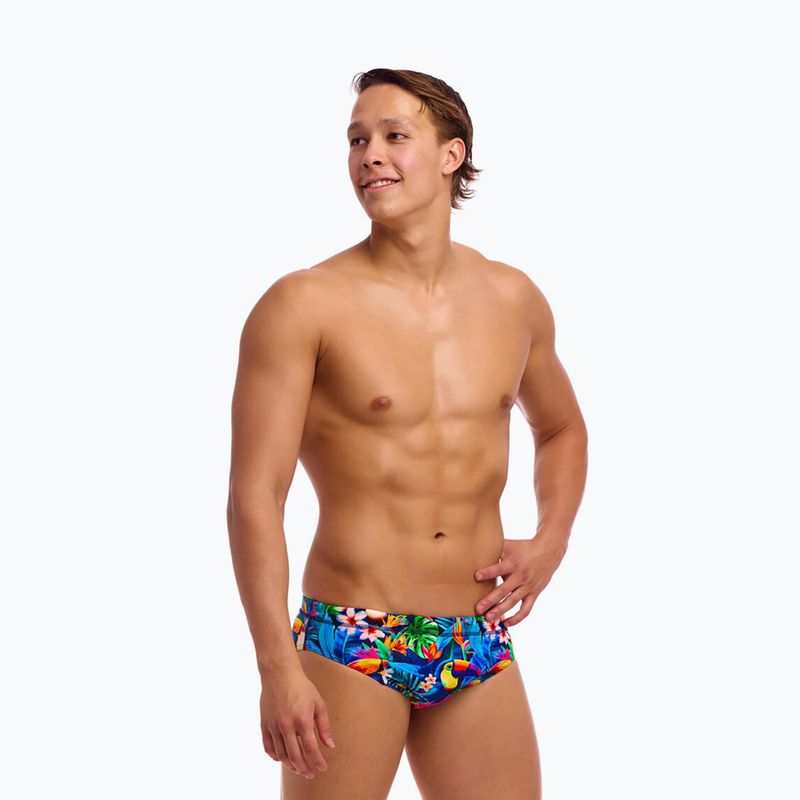 Men's swim briefs Funky Trunks Seamed Briefs birdie wordie 2