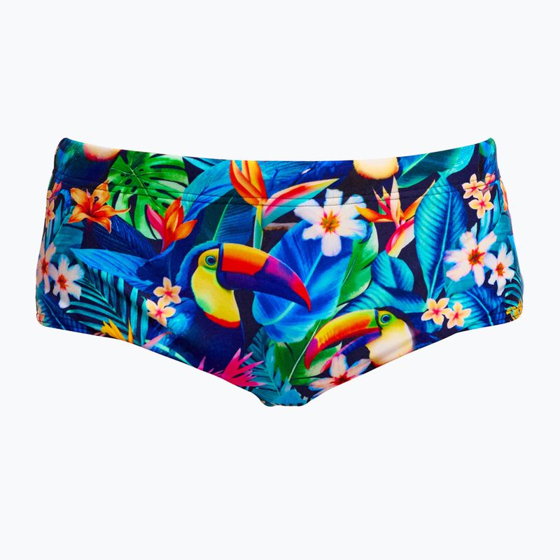 Children's swim boxers Funky Trunks Sidewinder Trunks birdie wordie