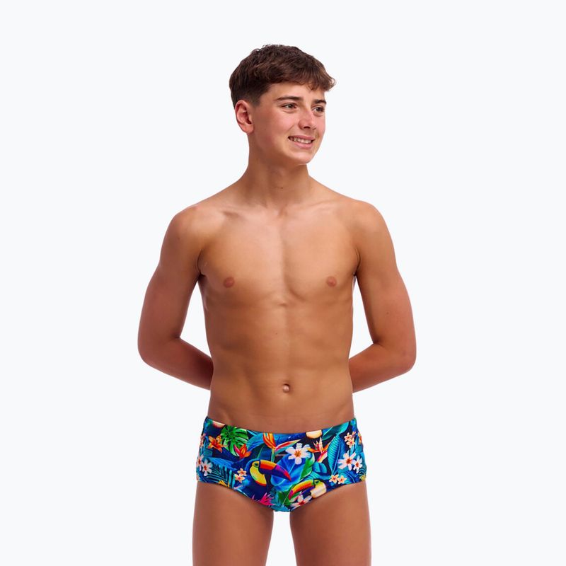 Children's swim boxers Funky Trunks Sidewinder Trunks birdie wordie 2