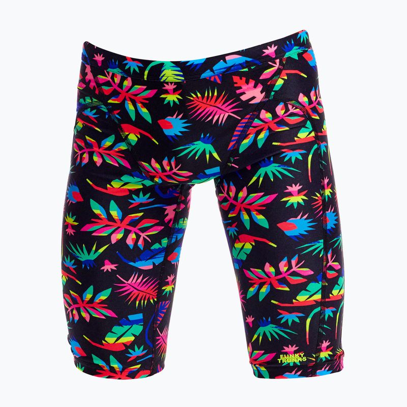 Kids' swim jammers Funky Trunks Training Jammers lost leaf