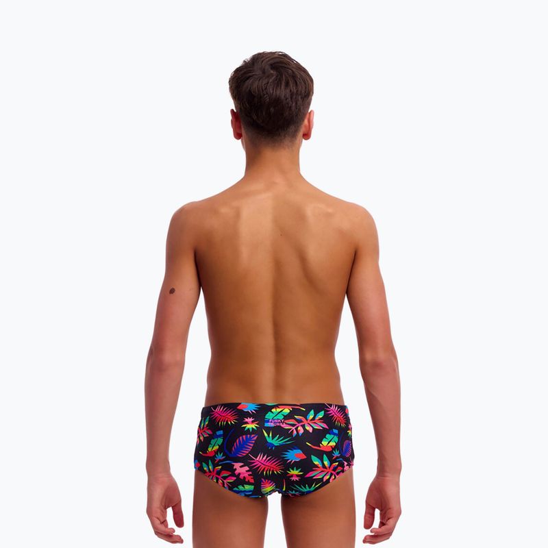 Children's swim boxers Funky Trunks Sidewinder Trunks lost leaf 3