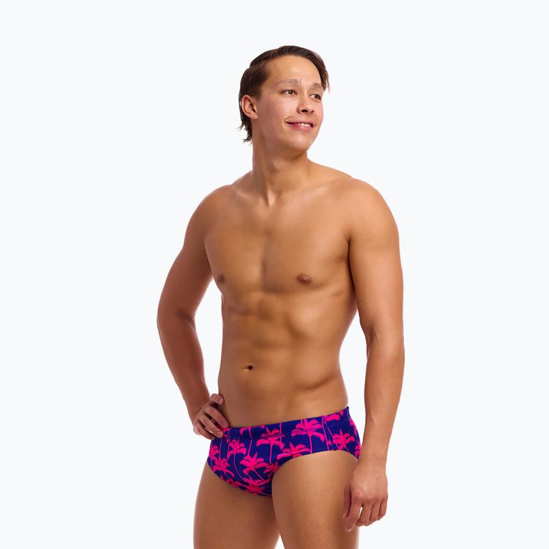 Men's swim briefs Funky Trunks Classic Brief pinky palms 2