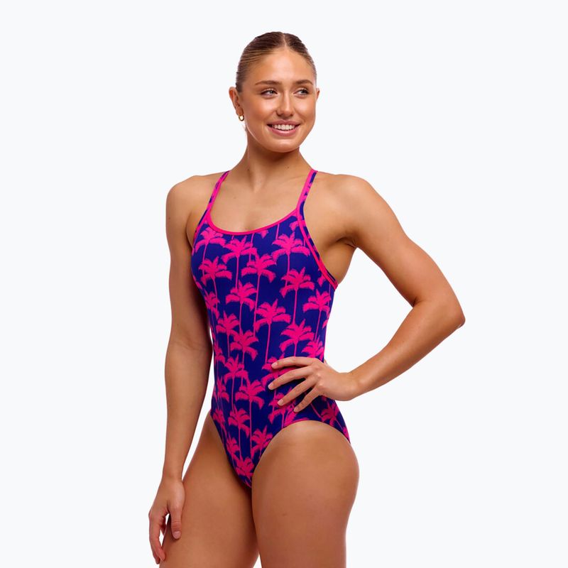 Women's one-piece swimsuit Funkita Diamond Secure One Piece pinky palms 2