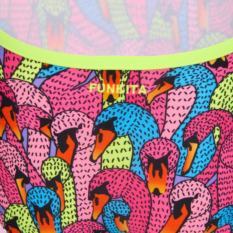 Children's one-piece swimsuit Funkita Single Strap One Piece swan city 3
