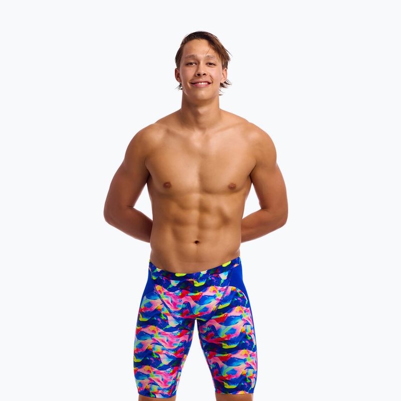 Men's swim jammers Funky Trunks Training Jammers Wet Wave 2