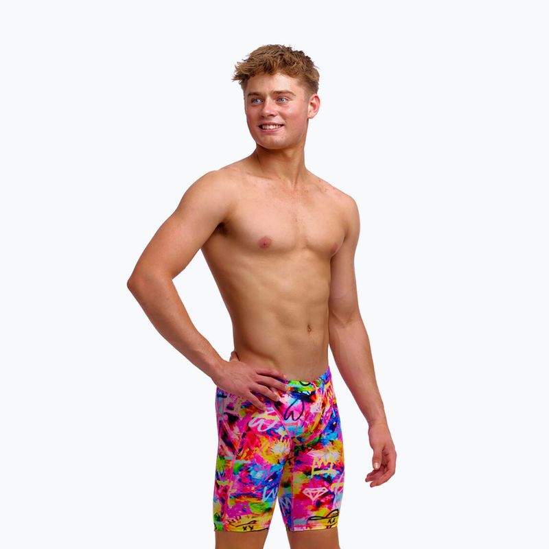 Children's swim jammers Funky Trunks Training Jammers tag her 3