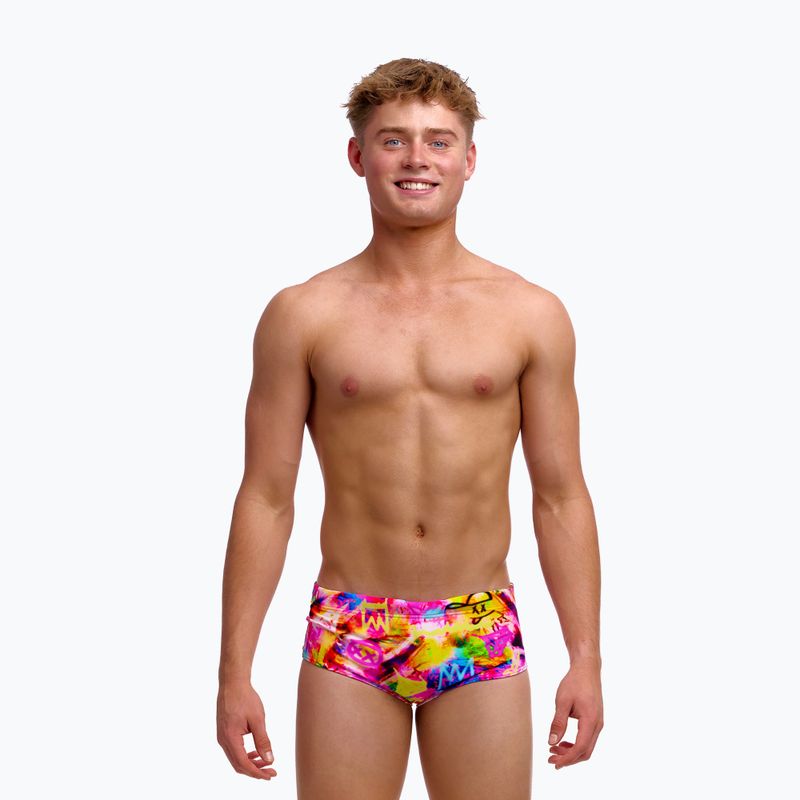 Children's swim boxers Funky Trunks Sidewinder Trunks tag her 2
