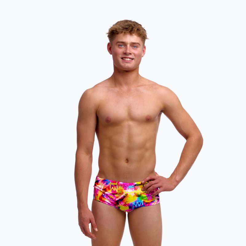 Children's swim boxers Funky Trunks Sidewinder Trunks tag her 3