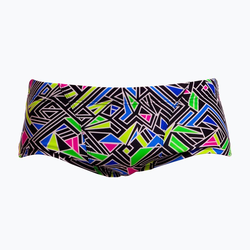 Men's swim boxers Funky Trunks Classic Trunks bits of peace