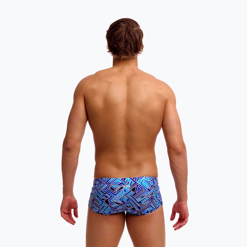 Men's swim trunks Funky Trunks Classic Trunks blue bits 3