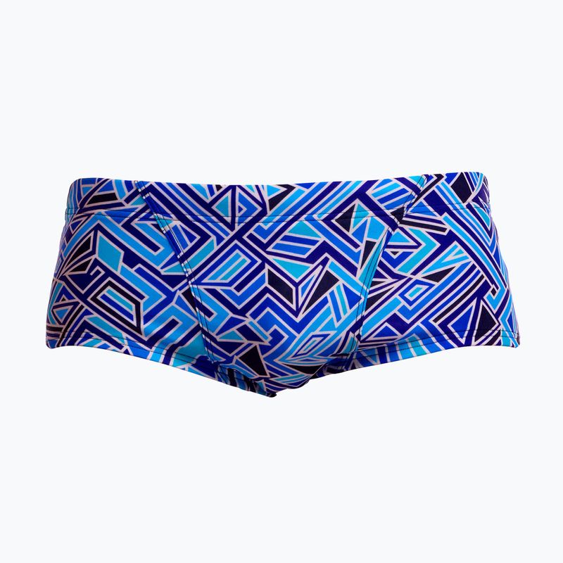 Men's swim trunks Funky Trunks Classic Trunks blue bits 4