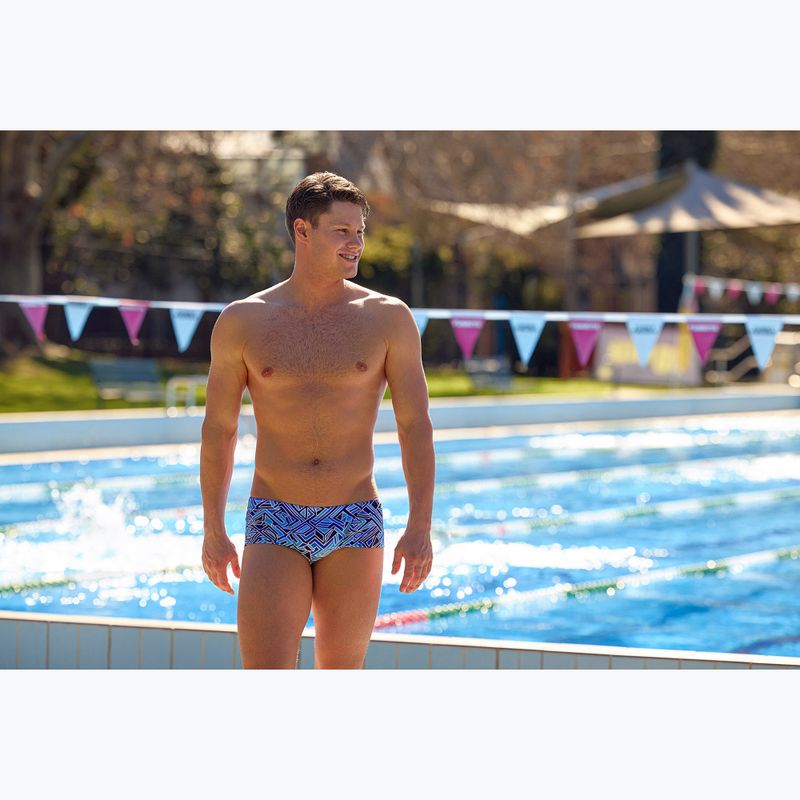 Men's swim trunks Funky Trunks Classic Trunks blue bits 5