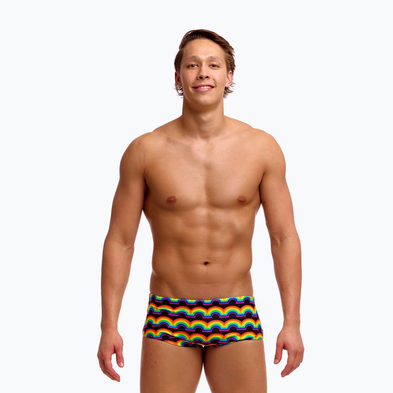 Men's swim boxers Funky Trunks Sidewinder Trunks rainbowie 2