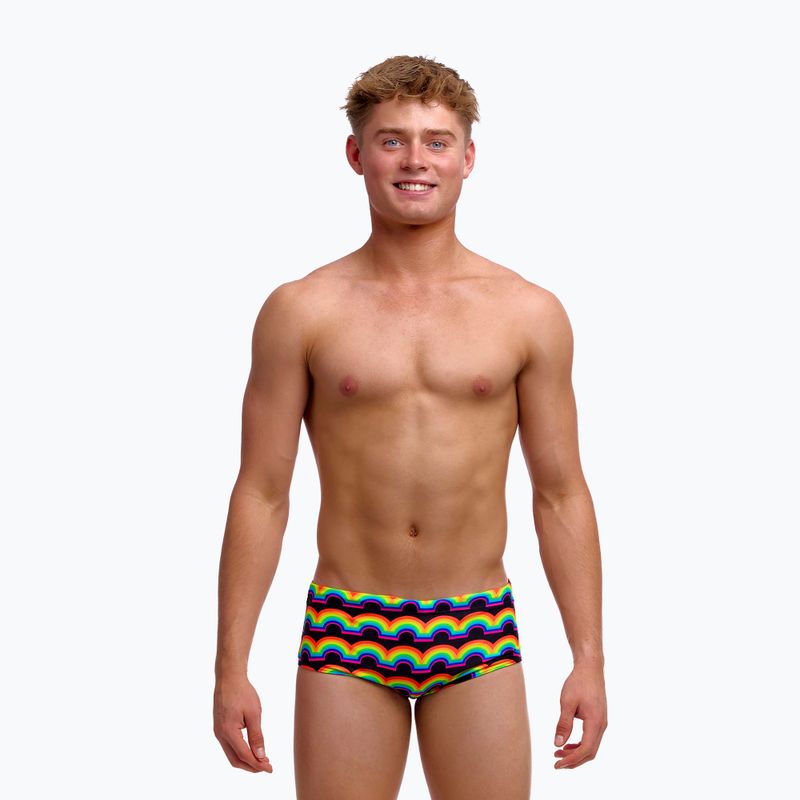 Children's swim boxers Funky Trunks Sidewinder Trunks rainbowie 2