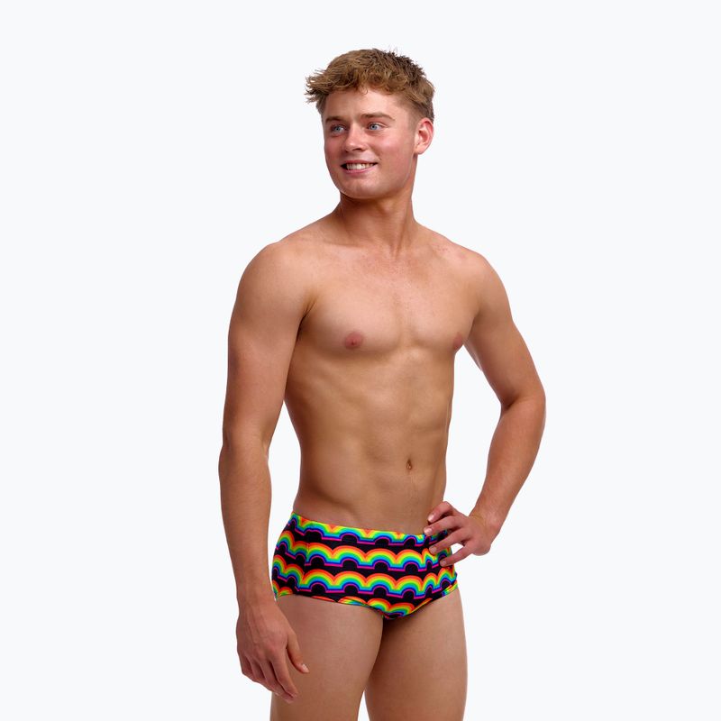 Children's swim trunks Funky Trunks Sidewinder Trunks rainbowie 3