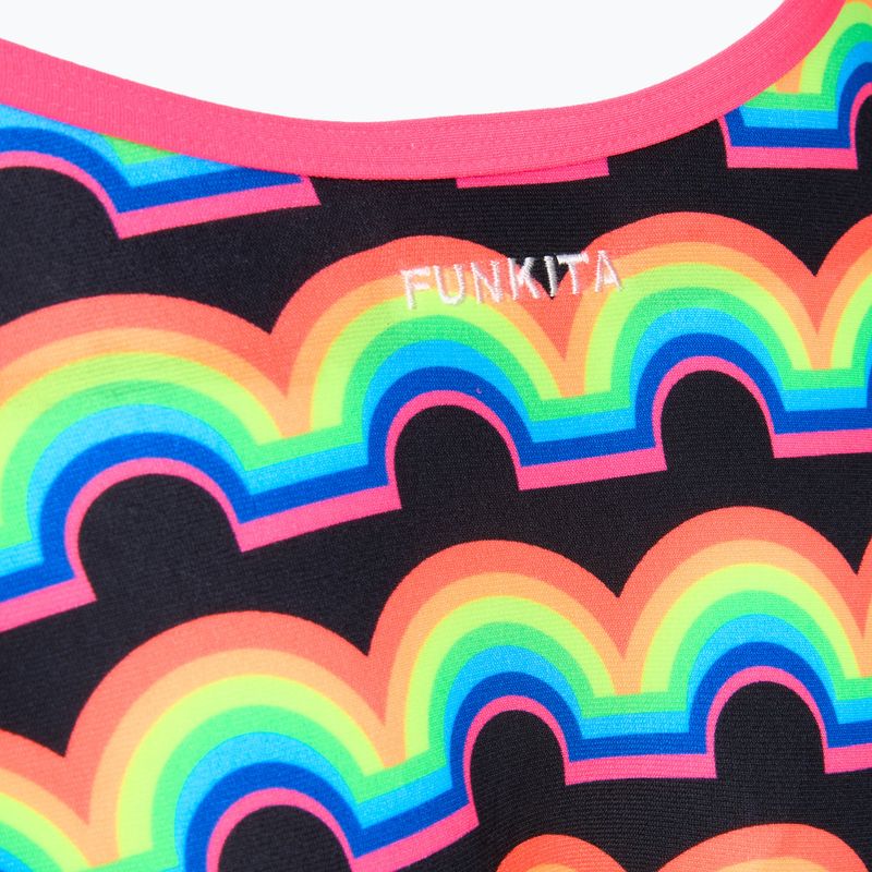Women's one-piece swimsuit Funkita Strapped In One Piece rainbowie 3