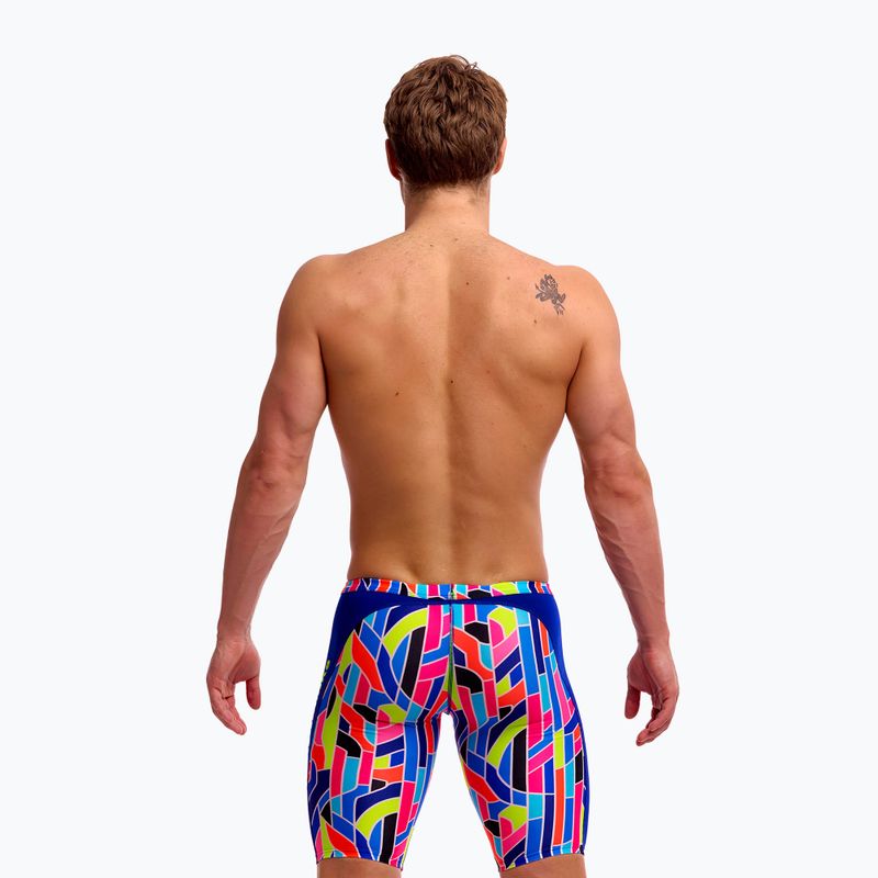 Men's swim jammers Funky Trunks Training Jammers fauit lines 4