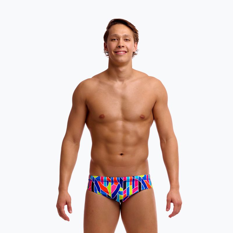 Men's swim briefs Funky Trunks Classic Brief fault lines 2
