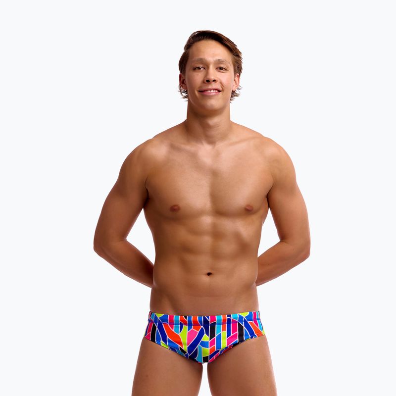 Men's swim briefs Funky Trunks Classic Brief fault lines 3