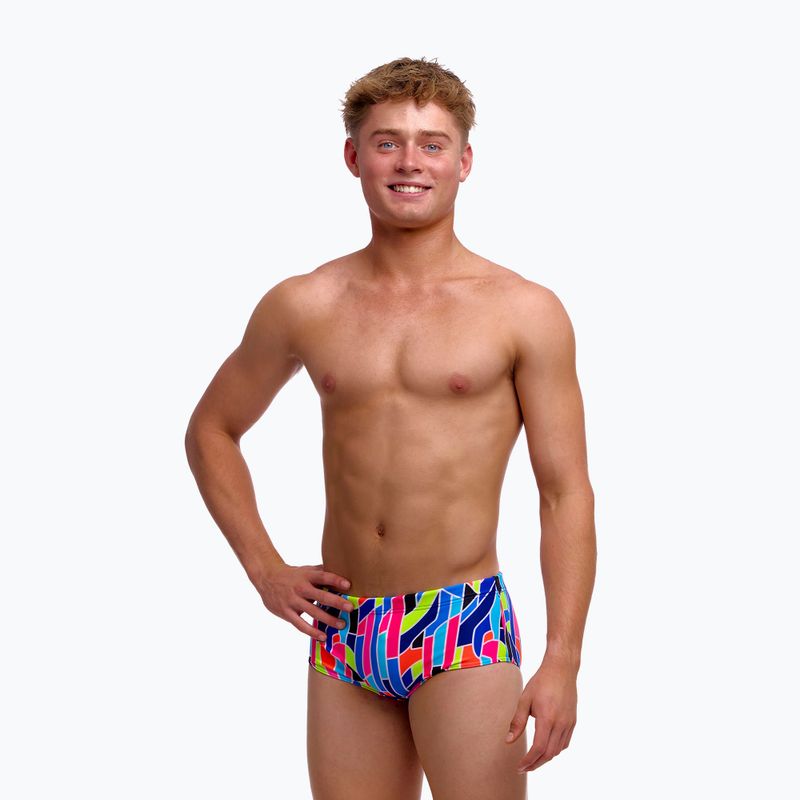 Children's swim boxers Funky Trunks Sidewinder Trunks fault lines 3