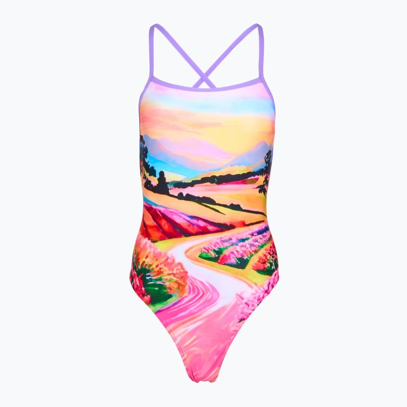 Women's one-piece swimsuit Funkita Strapped In One Piece meadow made