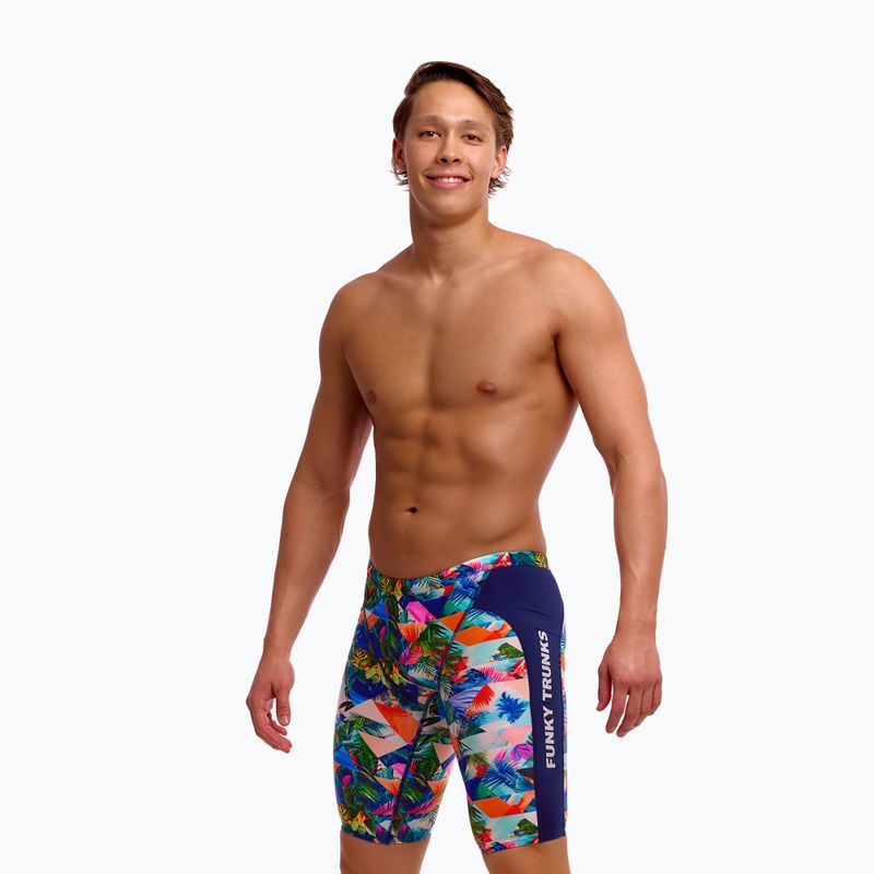 Men's swim jammers Funky Trunks Training Jammers palm prism 2