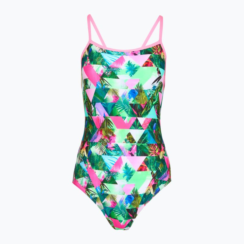 Women's one-piece swimsuit Funkita Single Strap One Piece sub lime
