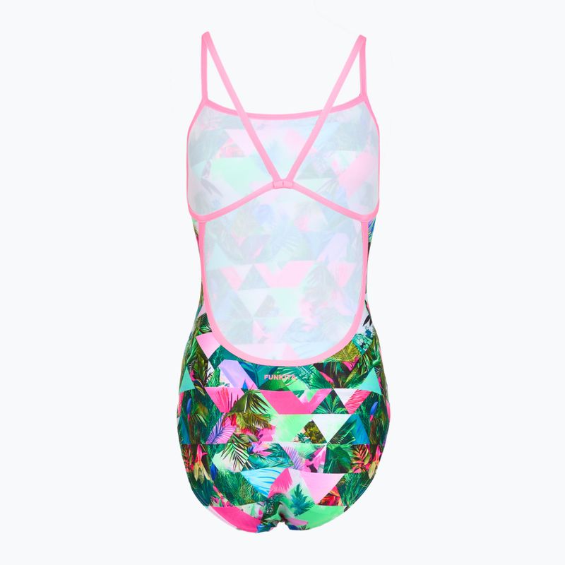 Women's one-piece swimsuit Funkita Single Strap One Piece sub lime 2