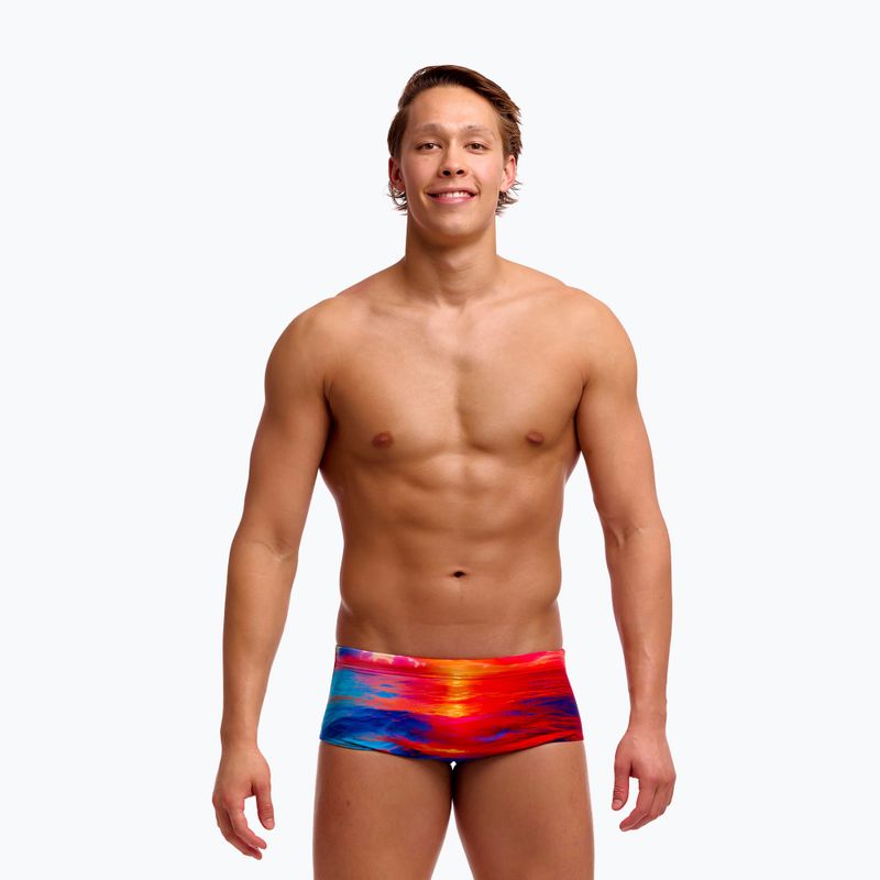 Men's swim boxers Funky Trunks Sidewinder Trunks sunset delight 2