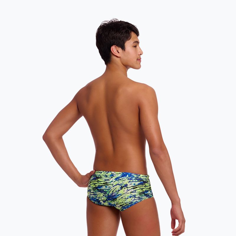 Children's swim trunks Funky Trunks Sidewinder Trunks scaled black 2