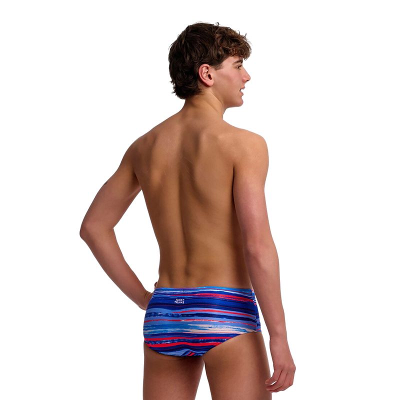 Boys' swim boxers Funky Trunks Sidewinder Trunks lost lines 2