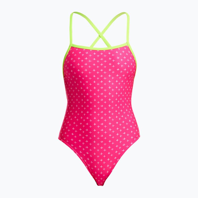 Ladies' one-piece swimsuit Funkita Strapped In One Piece pink proton